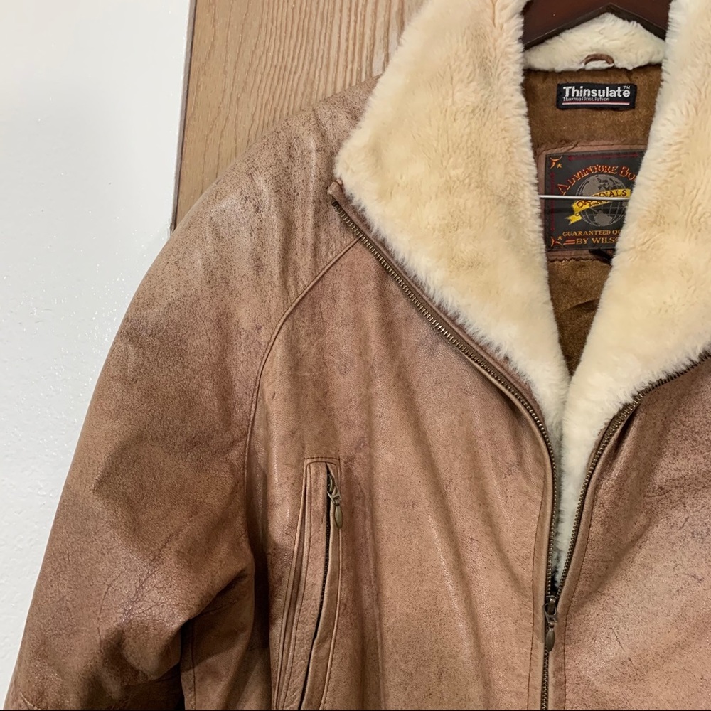 Wilson Adventure Bound Distressed Leather Jacket - Picture 5 of 11